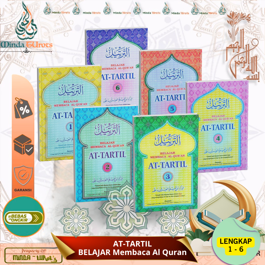 Belajar Membaca Al Quran AT TARTIL / Buku At-Tartil Jilid 1 - 6