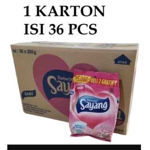 DETERGEN BUBUK SAYANG 1 Dus 36 pcs