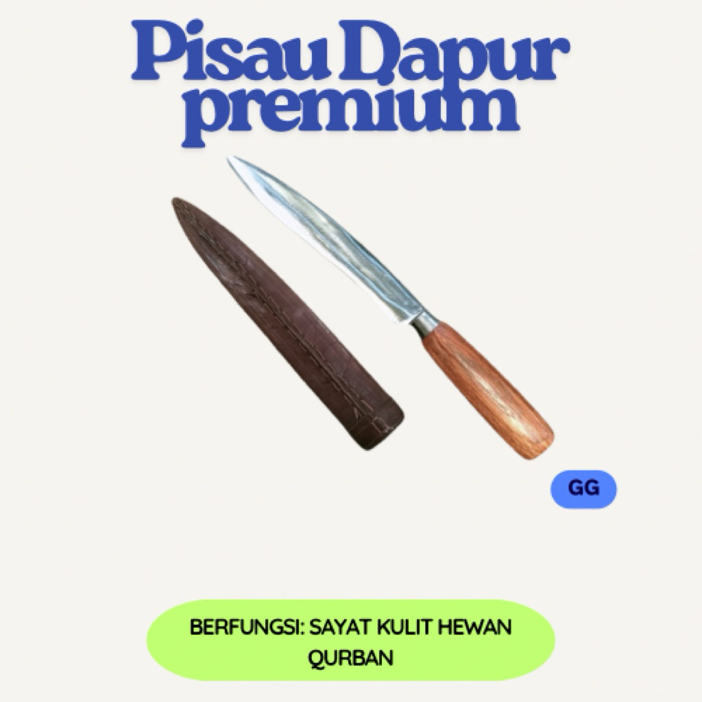 Pisau Dapur Pisau Sayat Kulit Hewan Kurban Pengupas Buah Sayur Bahan Premium Anti Karat