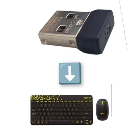 usb receiver logitech mk240 mouse keyboard