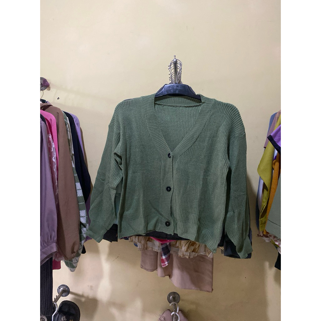 Cardigan rajut//sweater rajut//cardigan kancing