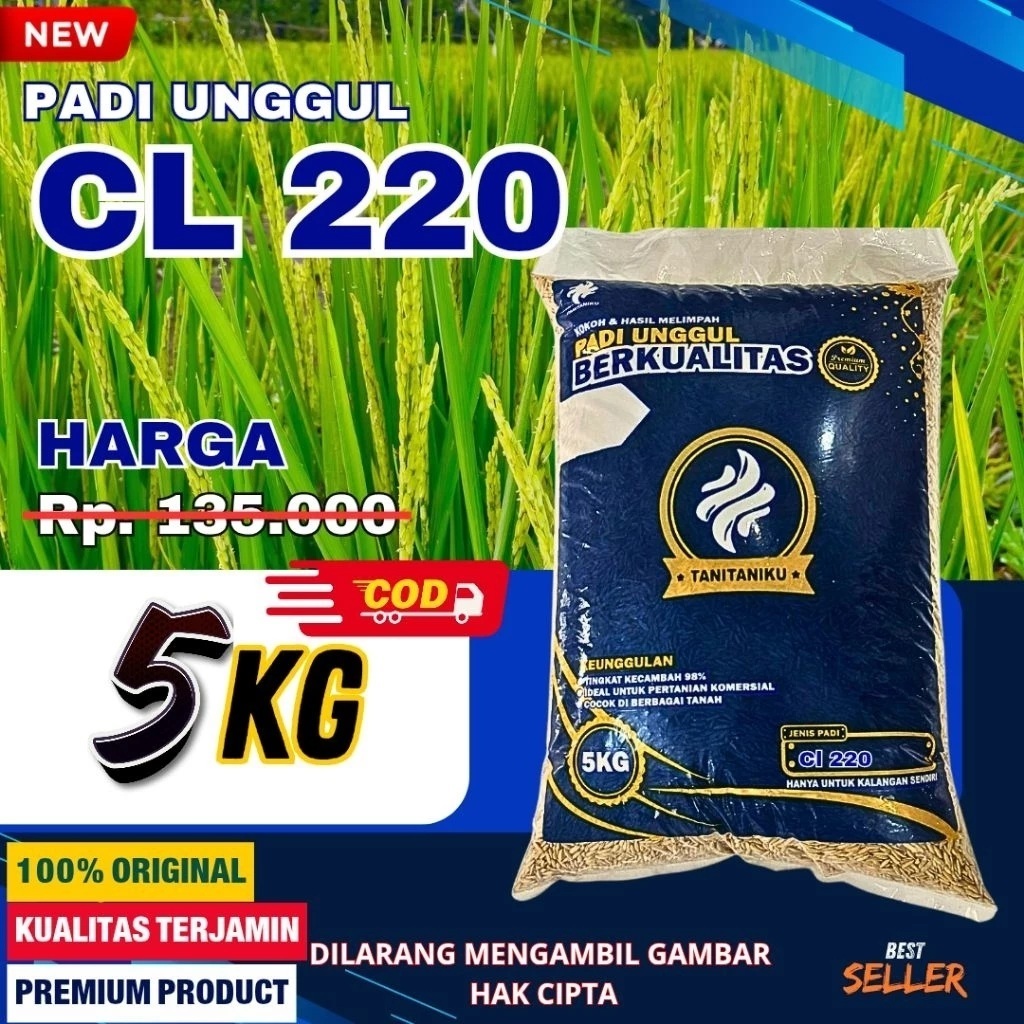 Benih Padi CL 220 Kemasan 5kg