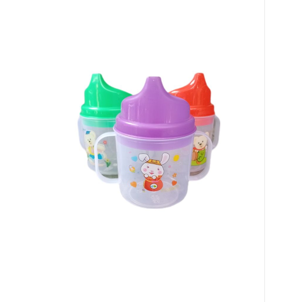 CANGKIR MINUM BAYI/KEMPIS MINUM BAYI/TEMPAT MINUM BAYI GAGANG DUA