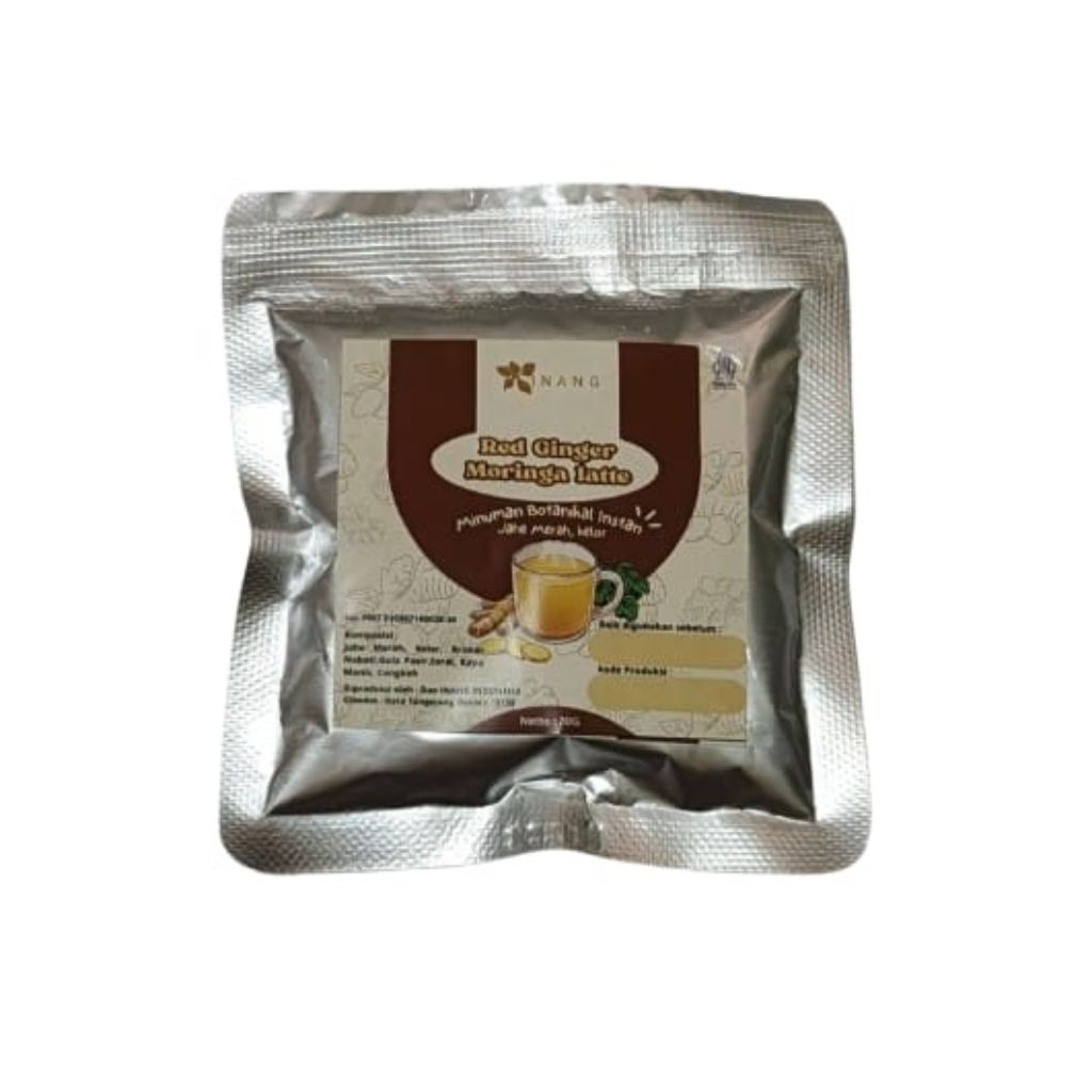 jahe merah kelor latte