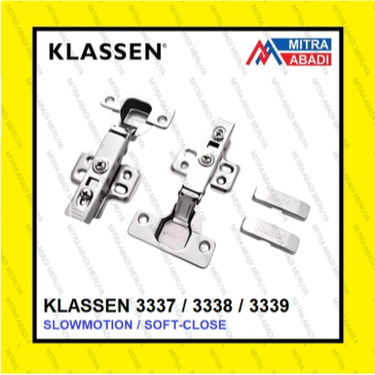 Engsel Lemari KLASSEN 3337 - Full Bengkok