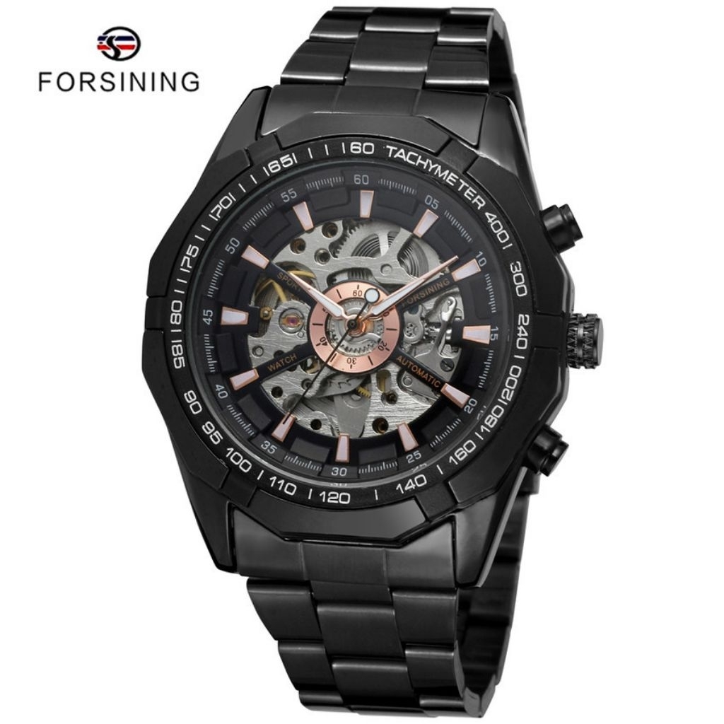 JAM TANGAN RANTAI PRIA OTOMATIS ORIGINAL