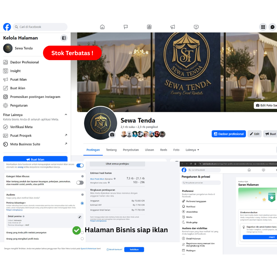 Jual Fanspage | Halaman Facebook | Termurah | Bisa Untuk Iklan Facebook Ads