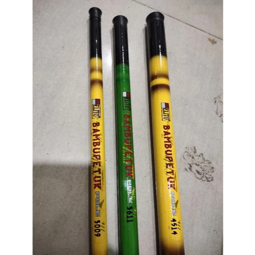 Alat Pancing Joran Tegeg Elito Bamboo Petuk Ruas Pendek 38 cm