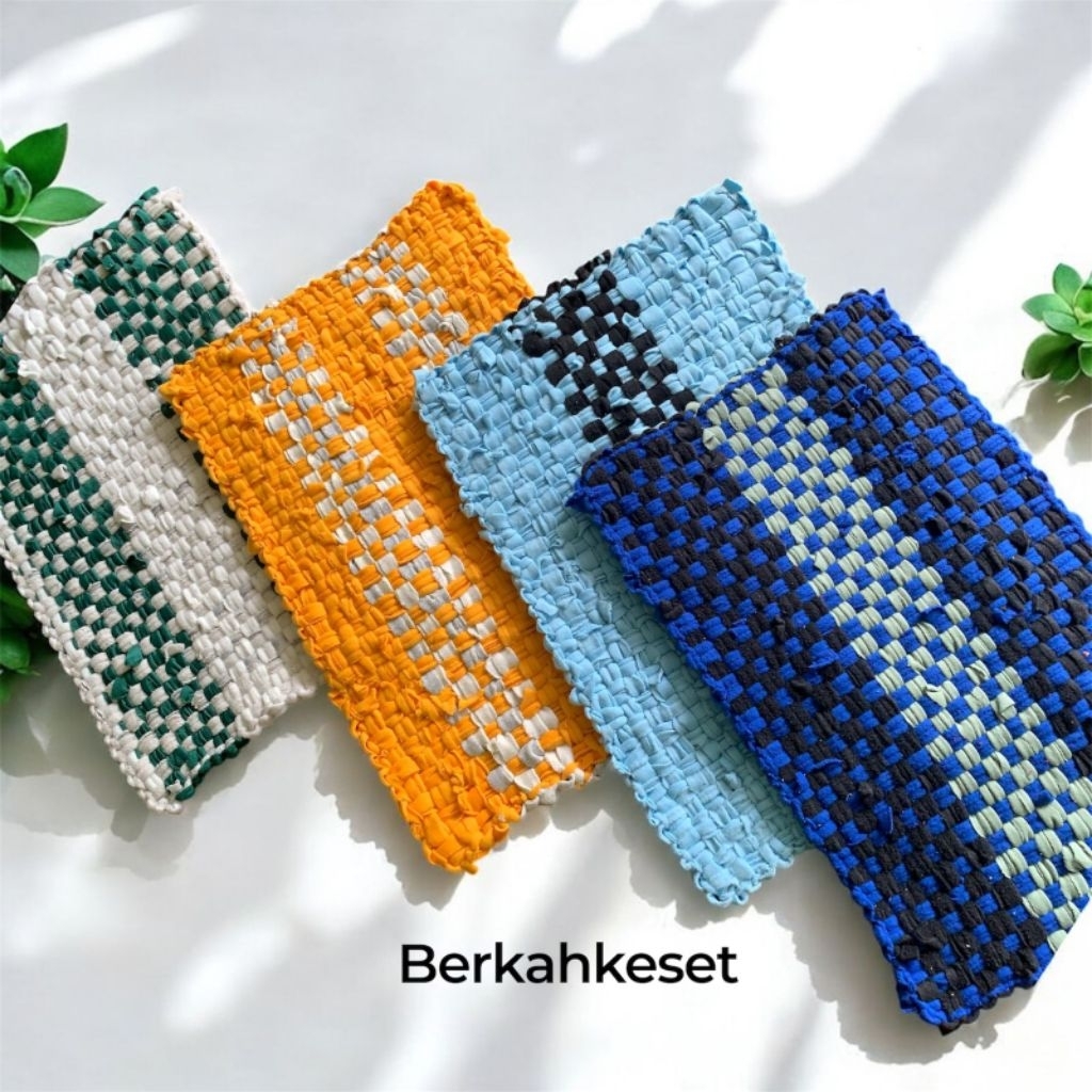 Keset Anyam Tebal Keset Kamar Mandi Keset Kain Perca Kamar Mandi Dapur Souvenir