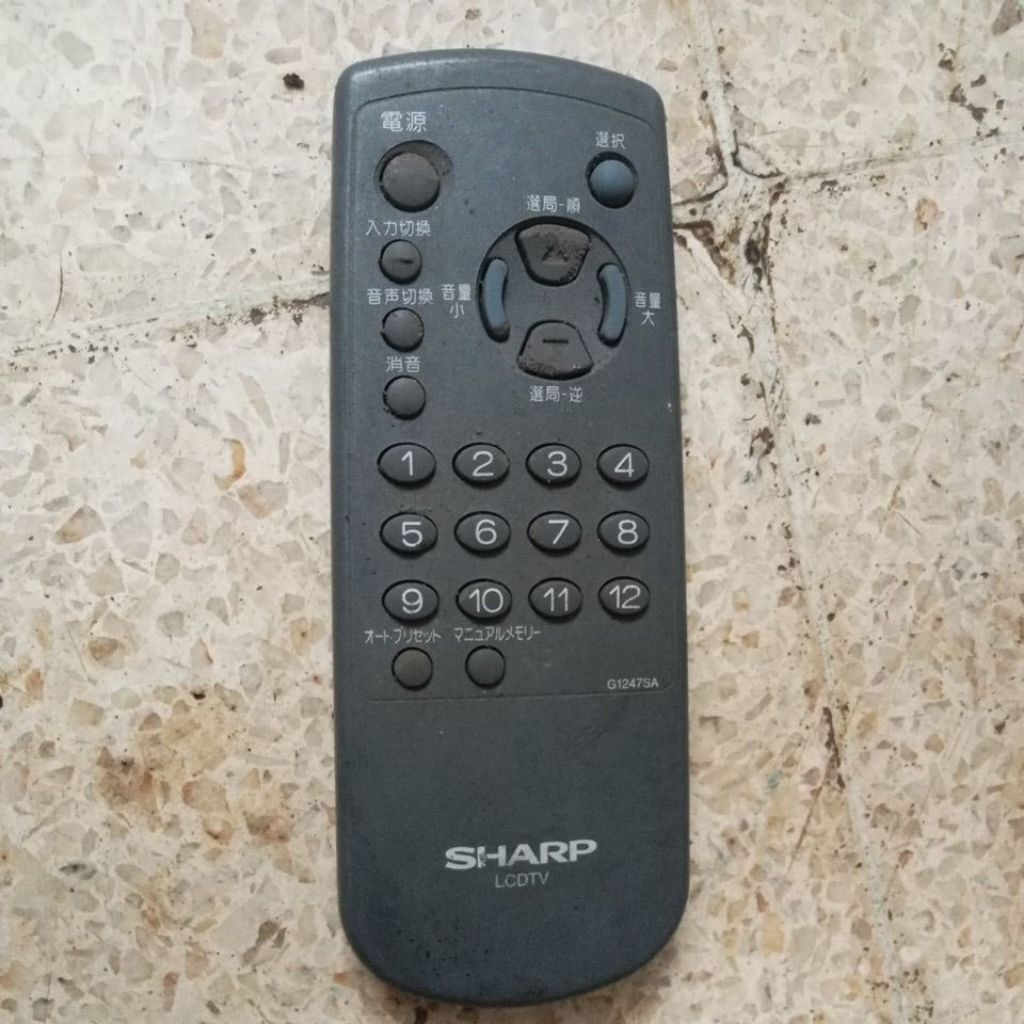 remote bekas lcd tv