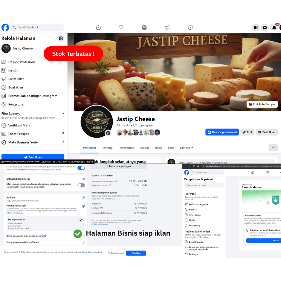 Jual Fanspage | Halaman Facebook | Termurah | Bisa Untuk Iklan Facebook Ads