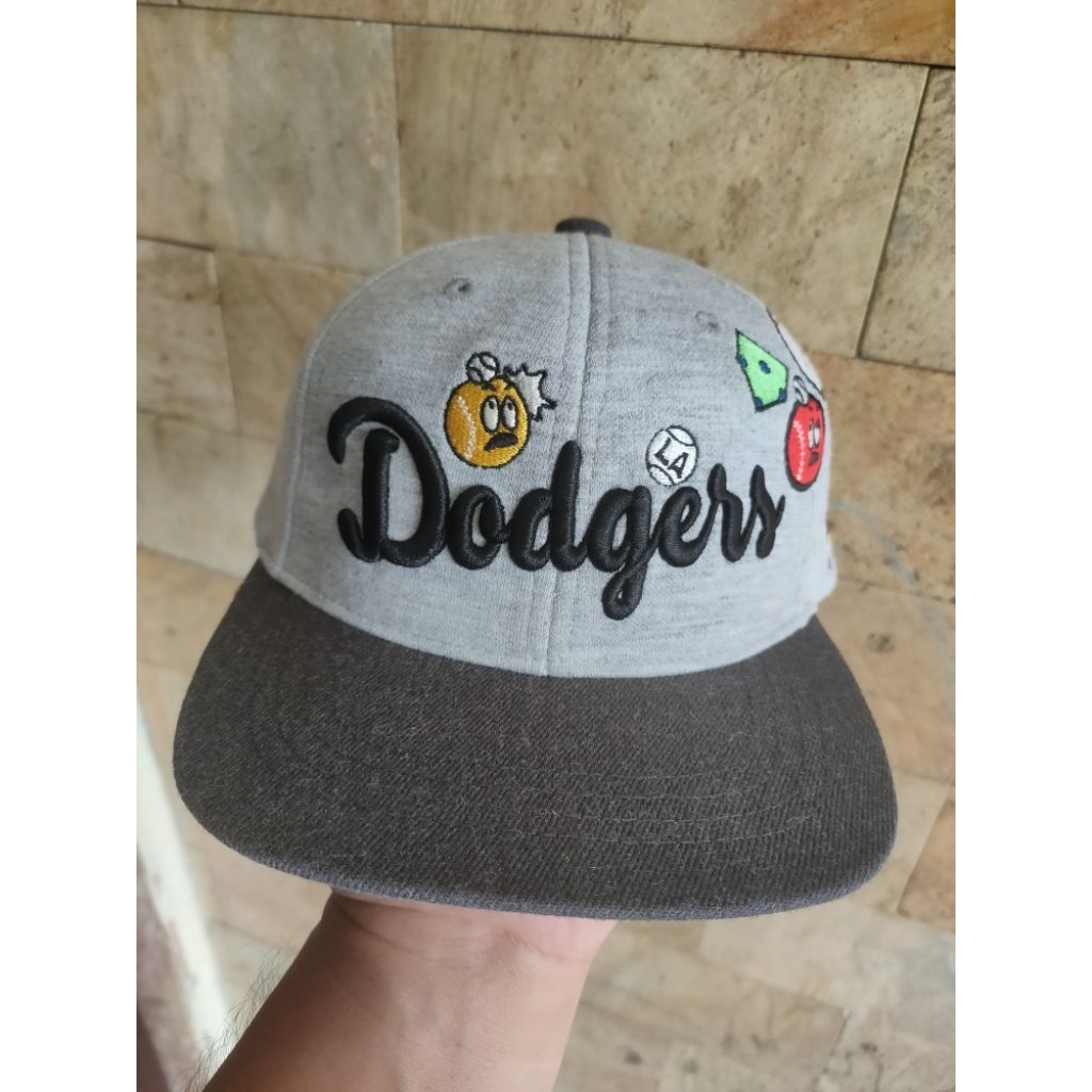 Topi Anak MLB LA Dodgers Original Fashion Pria/Wanita