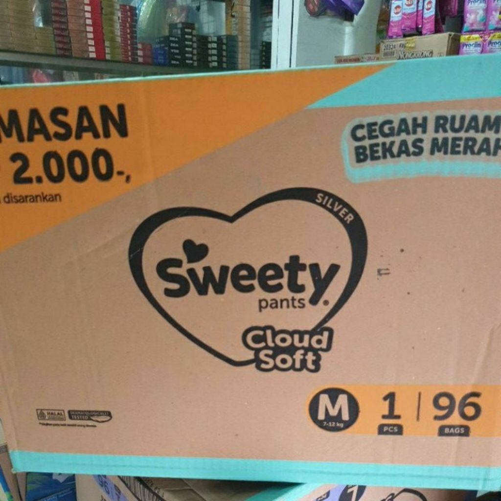 PROMO SWEETY SILVER RENCENG M,L,XL 1Karton/96pc