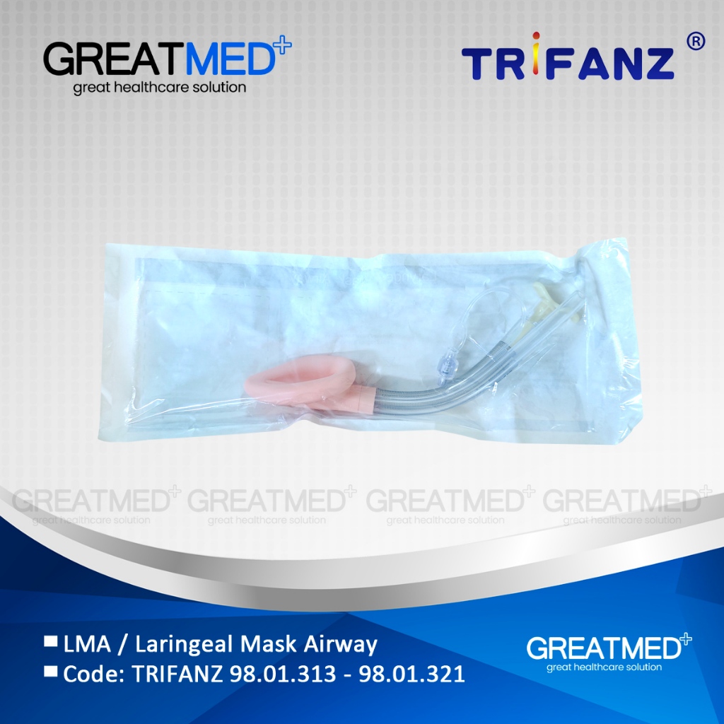 TRIFANZ LMA | Laryngeal Mask Airway | Double Lumen Silicone Laryngeal Mask Airway, Straight Type