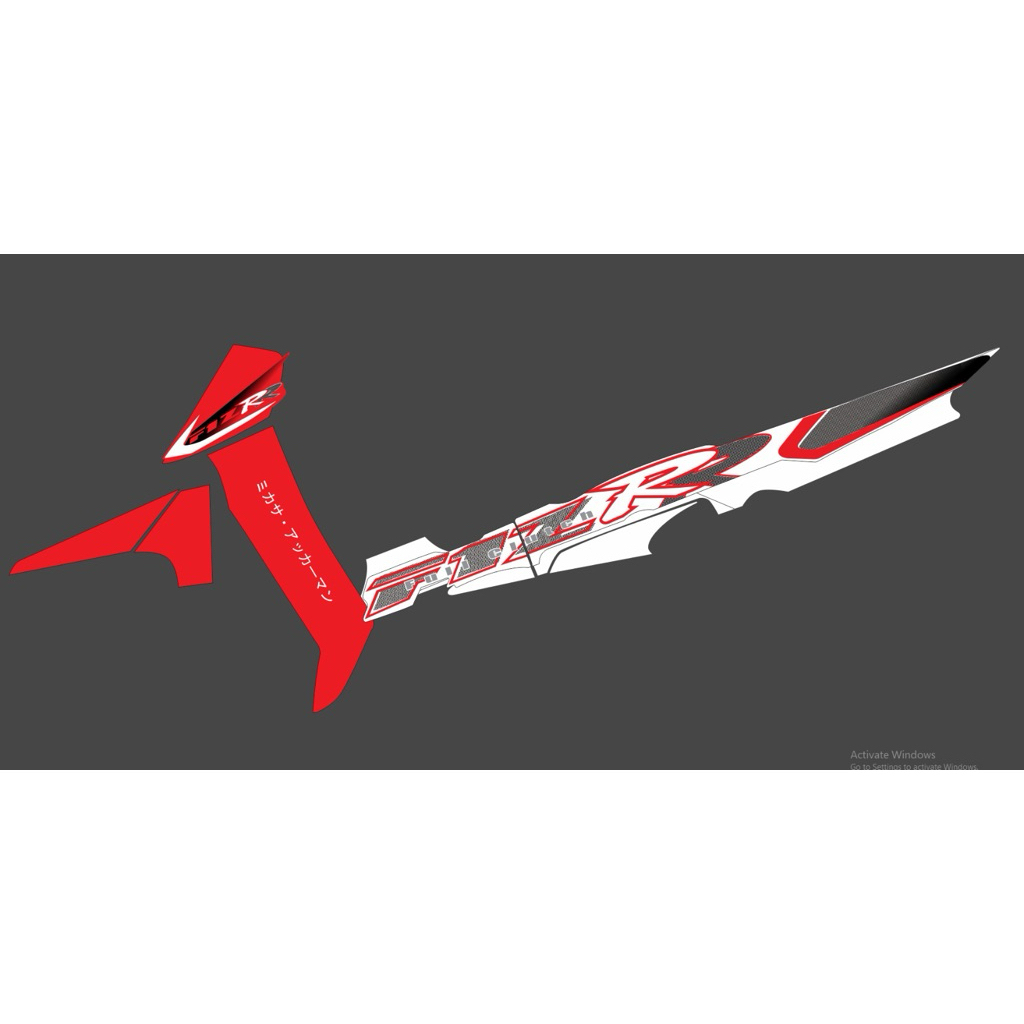 STRIPING FIZR 2002 MERAH PUTIH CUSTOM