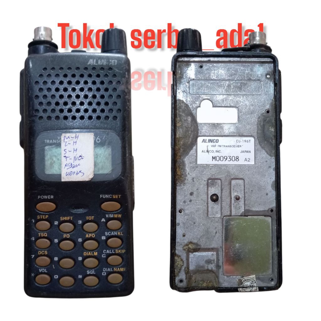 HT ALINCO DJ-195 DJ-196 DJ - W 10 /DJ -180  minusan