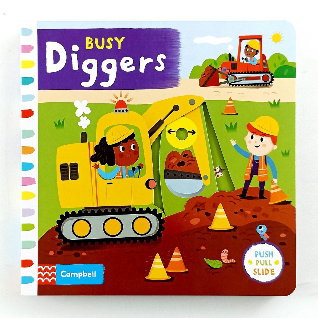 Campbell Busy Book Diggers Boardbook Interaktif