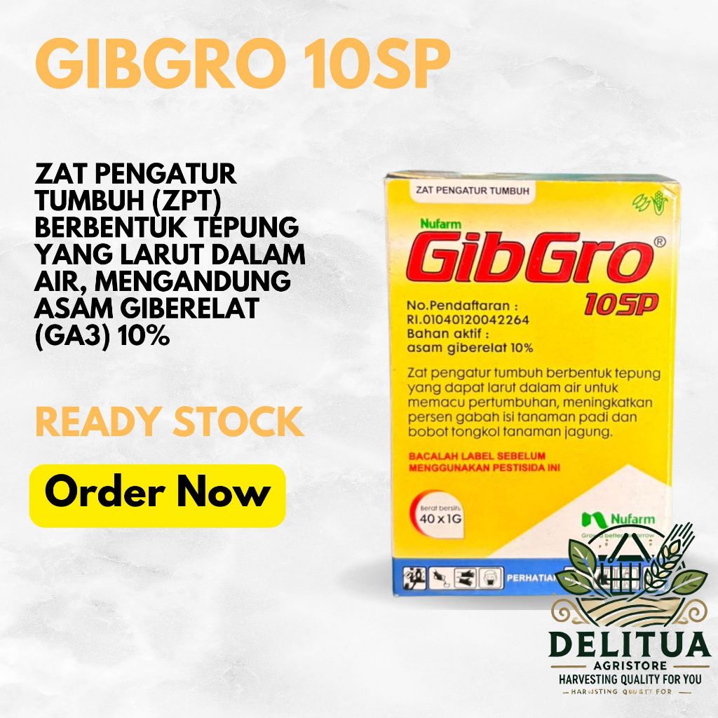 Gibro 10SP ZPT Meningkatkan Hasil Panen Padi Jagung 1 kotak isi 40 pcs