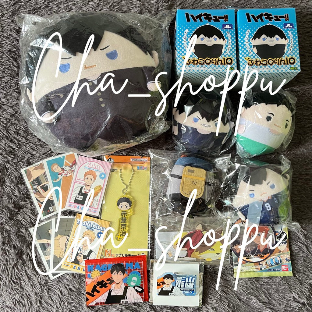 [READY STOCK] OFFICIAL MERCH HAIKYUU - FUWA BONUS JERSEY FUWAKORORIN KAGEYAMA S M SIZE, BADGE KAGEYA