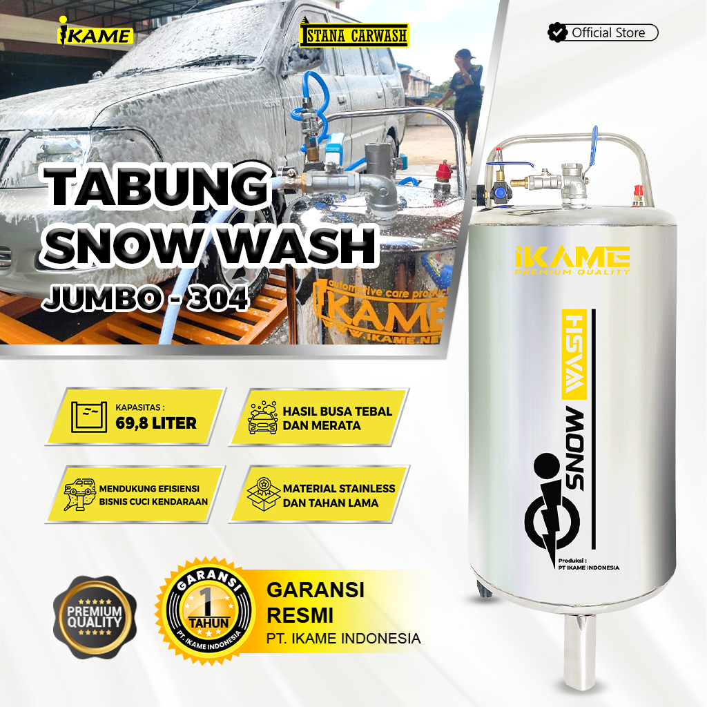 Tabung Salju / Snow Wash Cuci Mobil Motor (JUMBO 304 ) IKAME