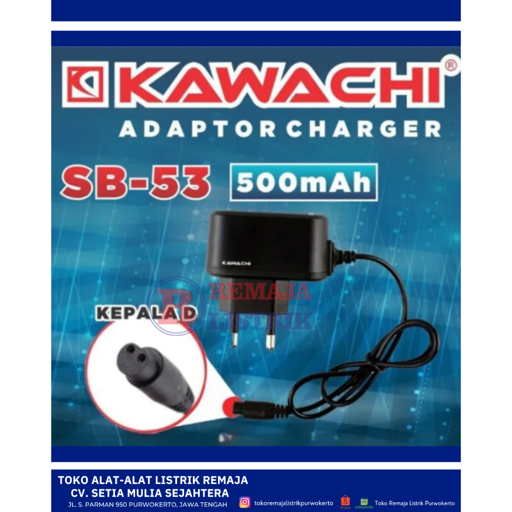 CHARGER SENTER KEPALA UNIVERSAL KEPALA D SB-53/63 KAWACHI