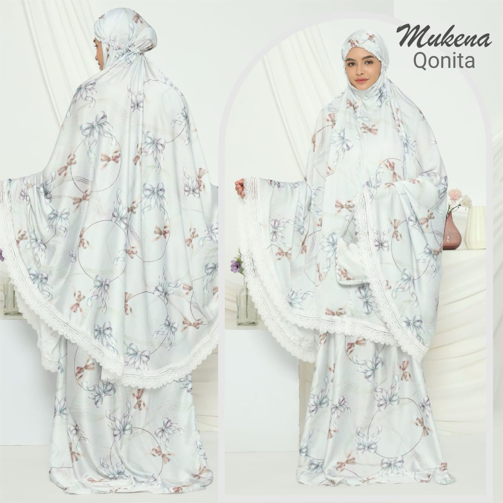 MukenaQonita | Satin Series | Luxury Series | Mukena Daily | Silk Premium | Mukena Lebaran | Free Po