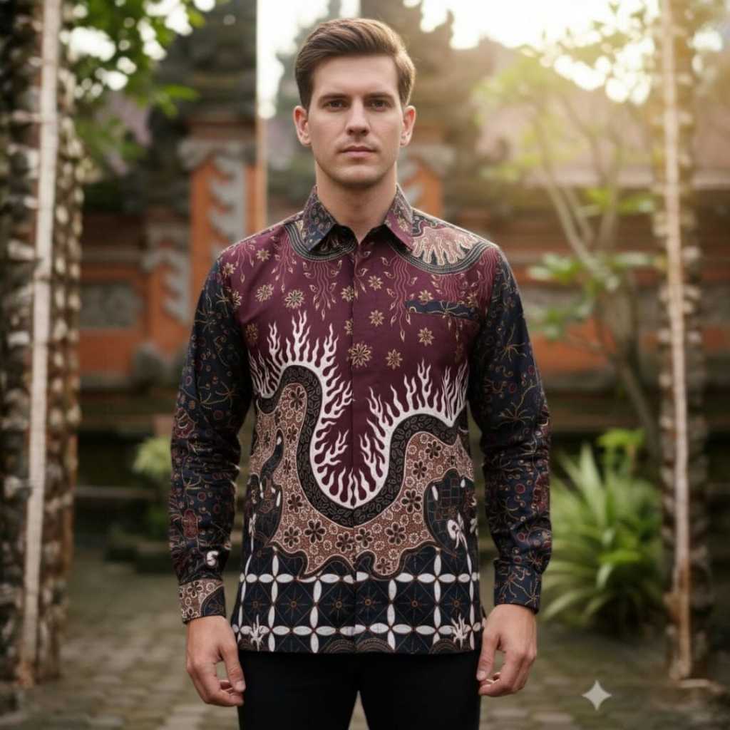 Baju Batik Terbaru Atasan Batik Atasan Cowok Kekinian Baju Premium Pria Daily Outfit Pakaian Resepsi