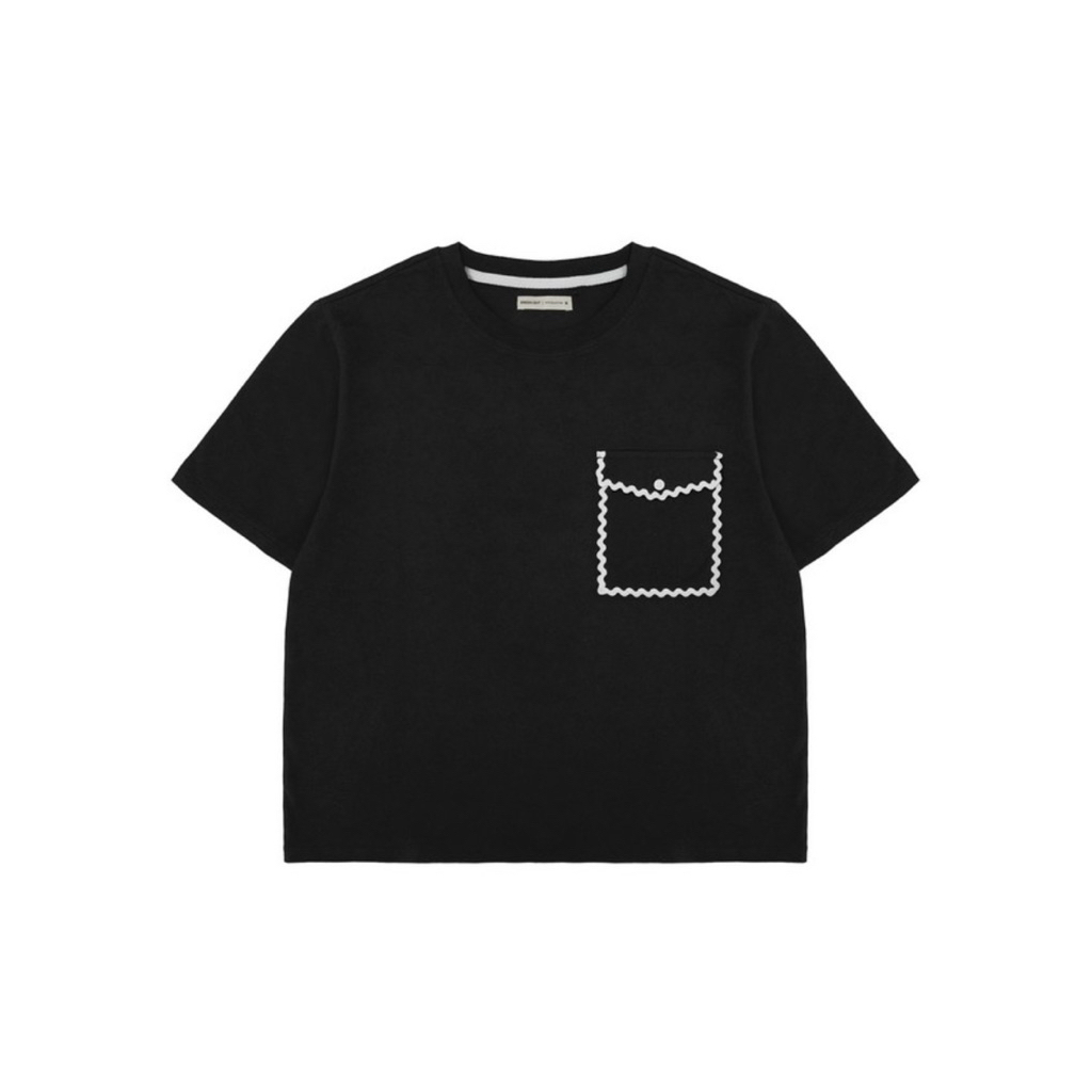 Greenlight Women's Basic T-Shirt Short Sleeve Pocket Akemi