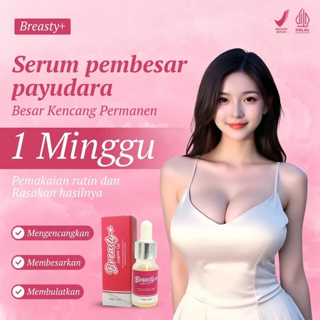 Viral - Breasty Plus Serum Pembesar Payudara Original Aman BPOM Breasty Oil Pengencang & Pembesar Su