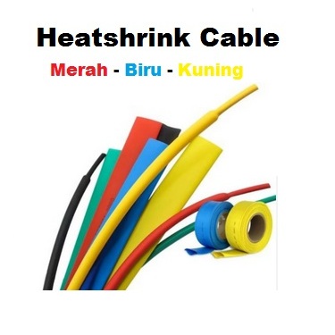 SELANG BAKAR / SELONGSONG BAKAR / HEATSRINK WARNA 6mm 10mm 14mm 20mm