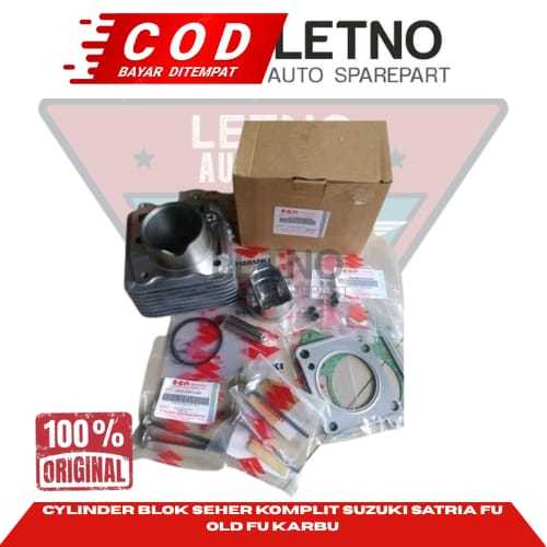 Cylinder Blok Seher Komplit Suzuki Satria Fu Old Fu Karbu Kualitas Original Scem