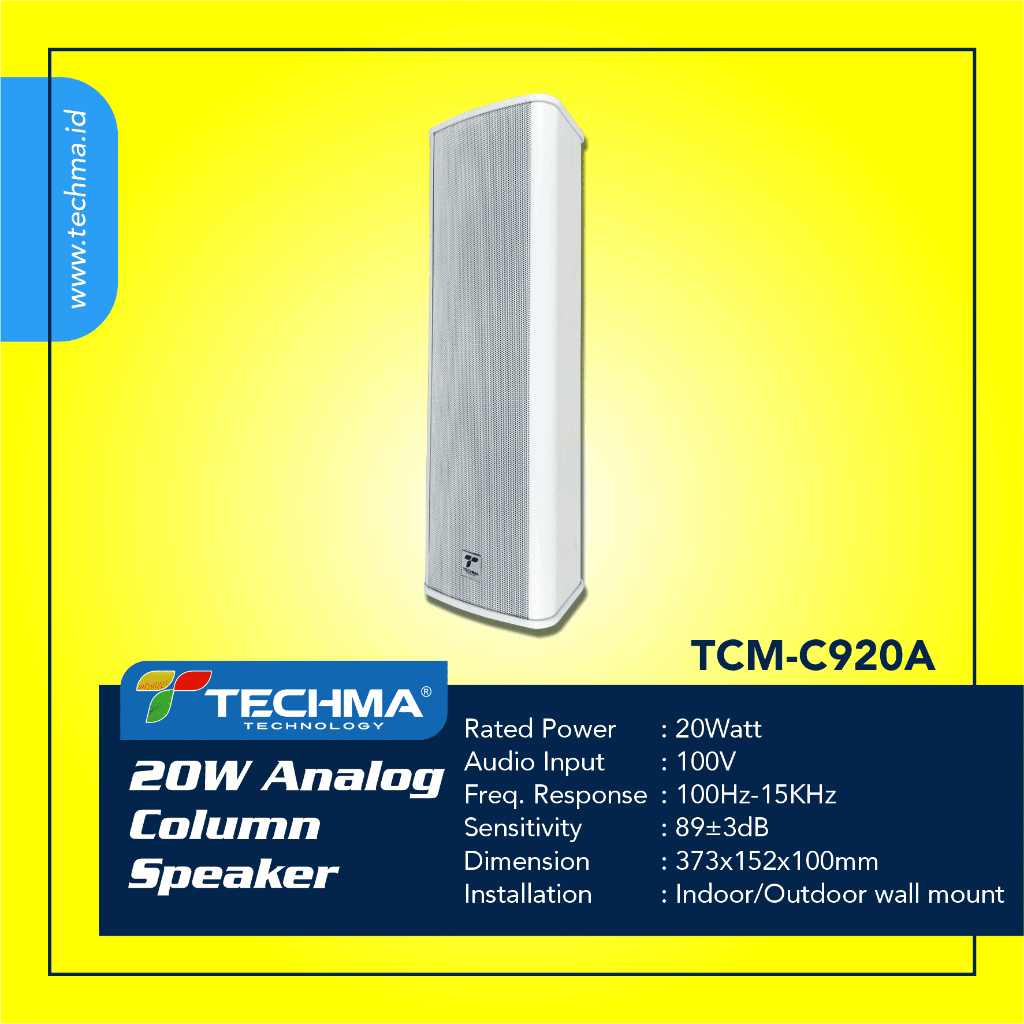 TECHMA Analog Column Speaker 20Watt