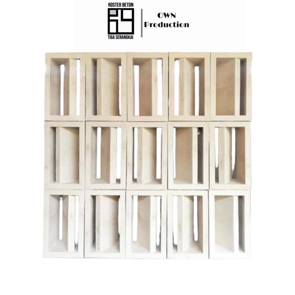 Roster beton / Loster beton minimalis modern motif NAKO 30X15X10