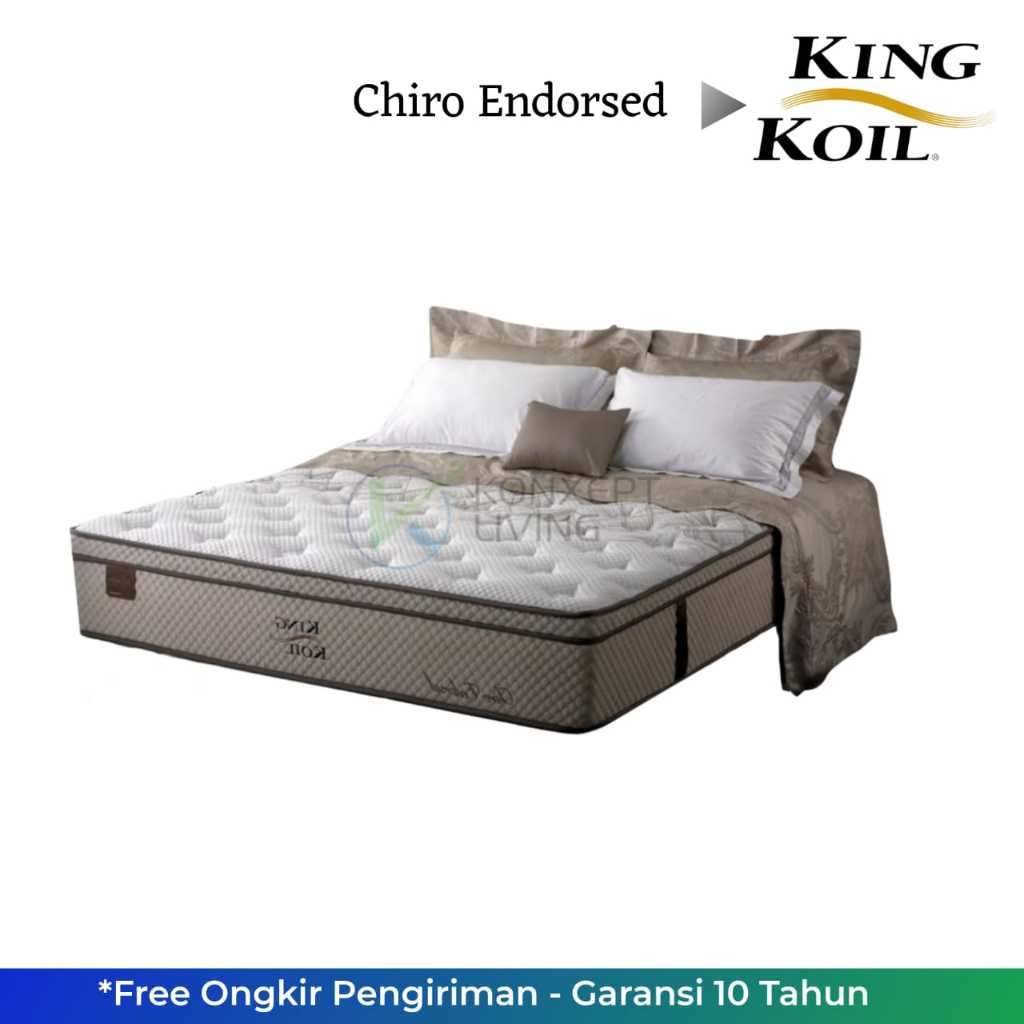 Kasur Spring Bed King Koil Chiro Endorsed dari The Signature™ Gold Series™ - Mattress Only