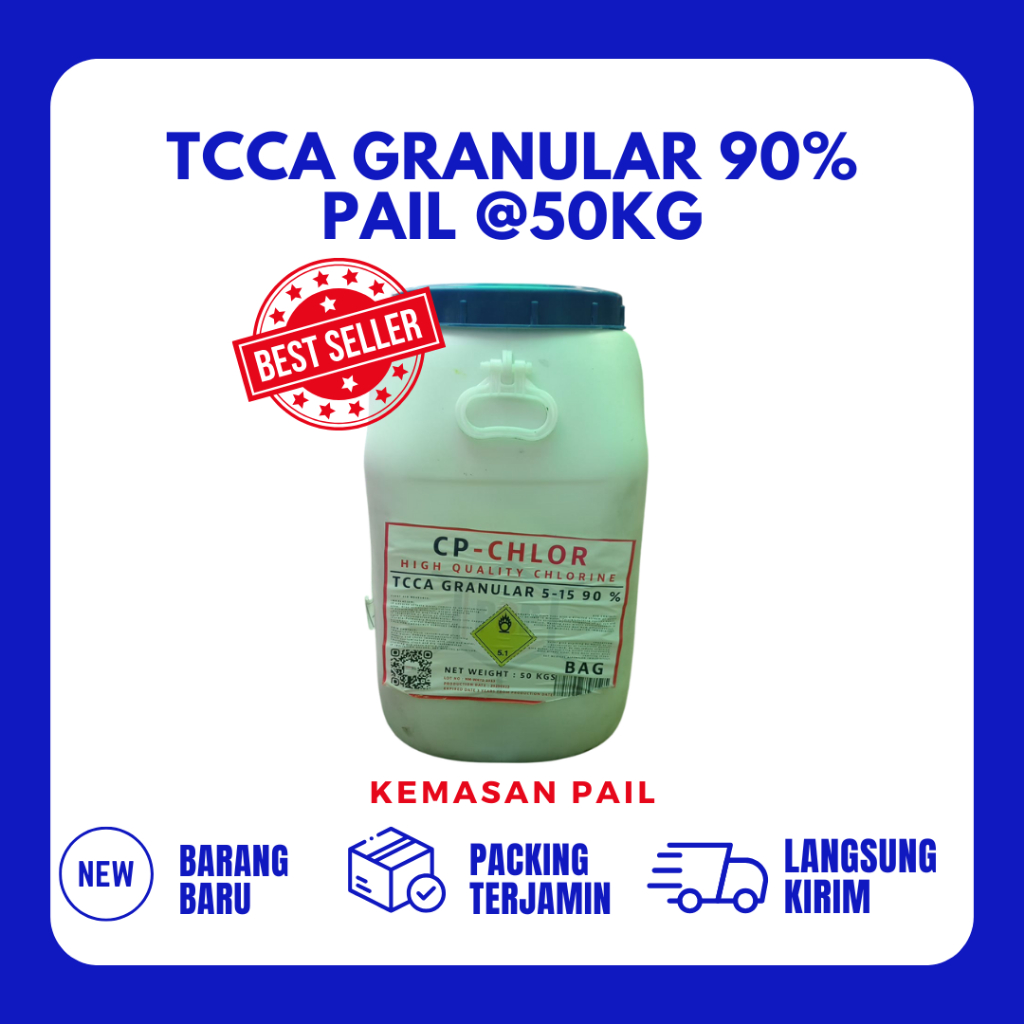 Klorin granular / kaporit granular / tcca granular 90% 50kg PAIL