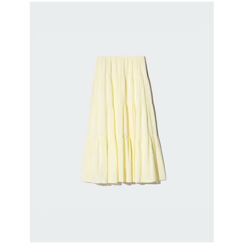 BRAND NEW SALE Women Rok Panel (Rok Ruffle) Katun Kerut Crinkle Cotton Tiered Long Skirt Wanita UNIQ