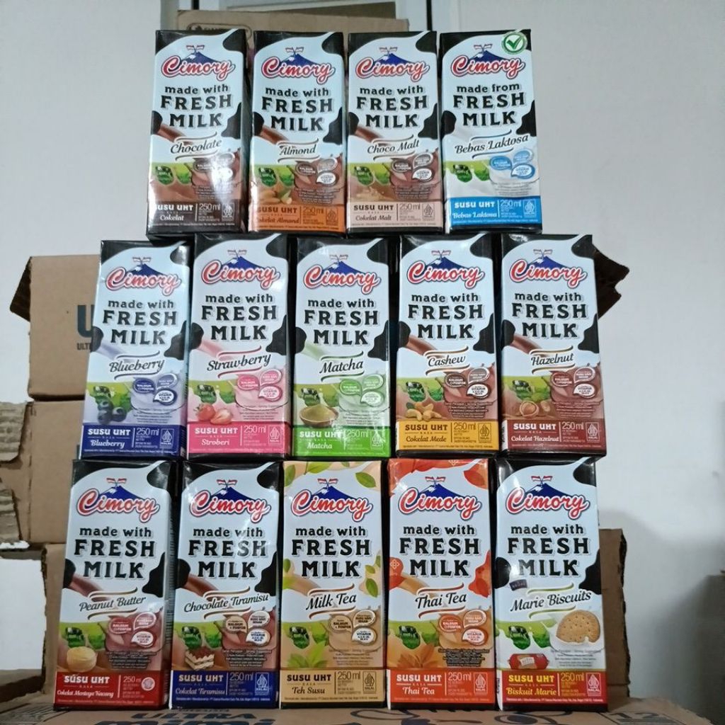 susu Cimory UHT Fresh Milk 250ml varian lengkap bisa mix
