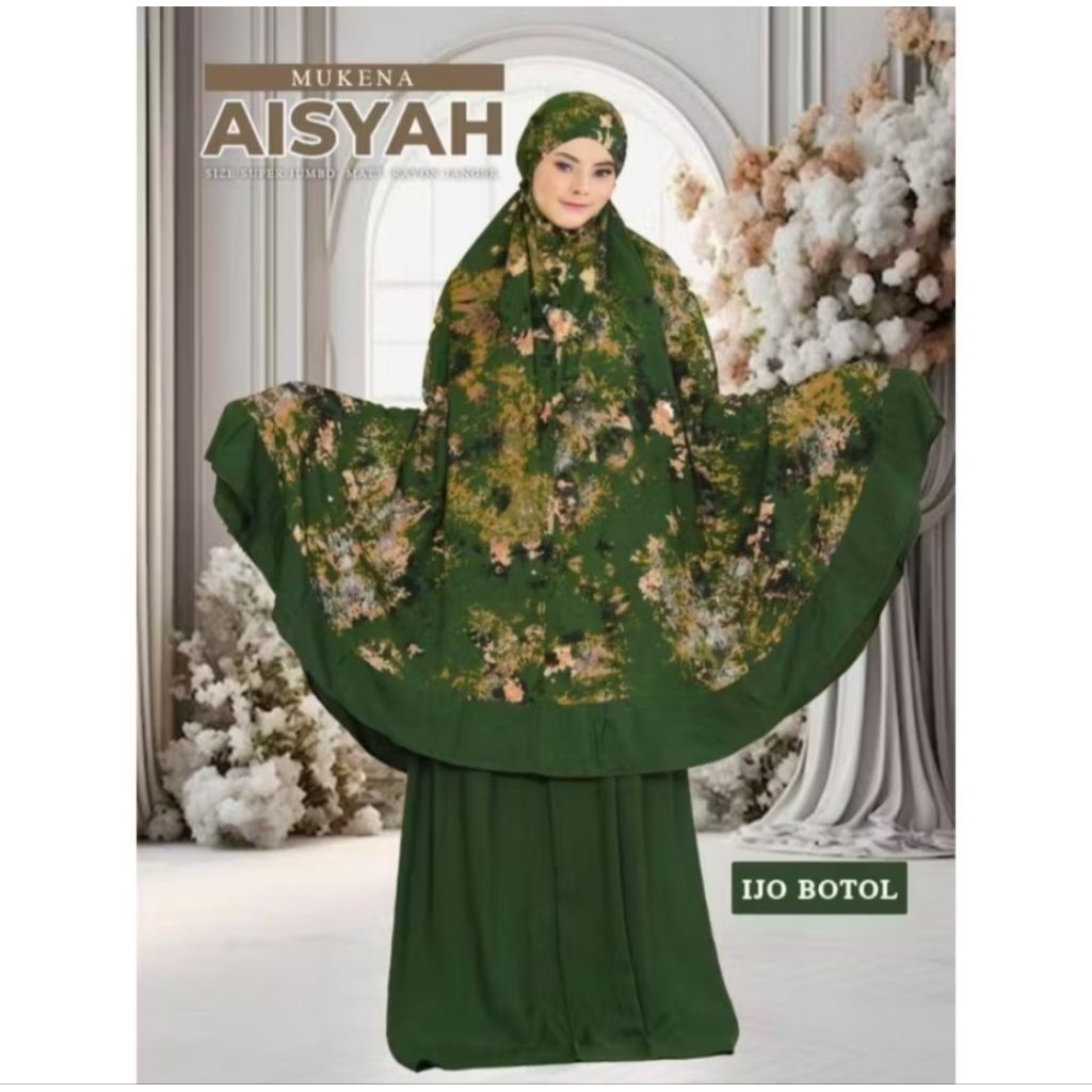 Mukena Bali Smoke AISYAH Motif Atas