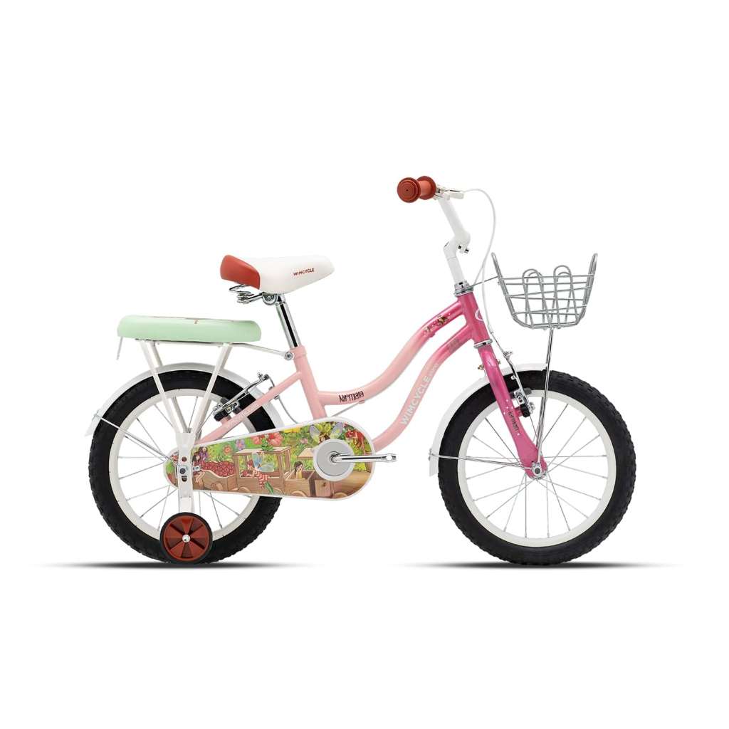 Wimcycle Elena Nirmala Sepeda CTB Ukuran 16/20 Inch Sepeda Kota Anak Remaja Perempuan Keranjang