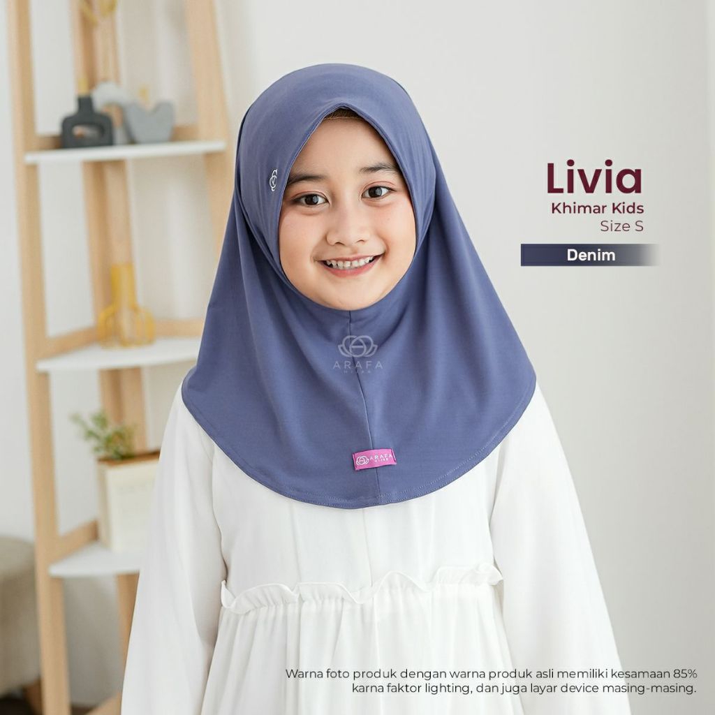Arafa Hijab - Khimar Livia Kids | Hijab Anak Perempuan | Jilbab Premium