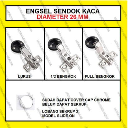Engsel Sendok Kaca Engsel Lemari Kaca Chrome Etalase Kaca Engsel Kaca