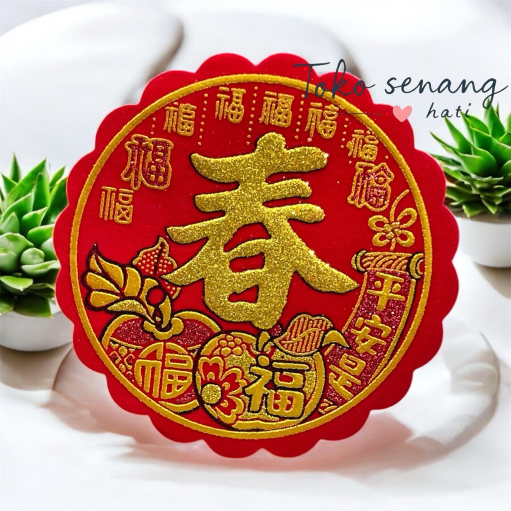 tempelan Imlek chun 10 pcs / tempelan Imlek chun kecil