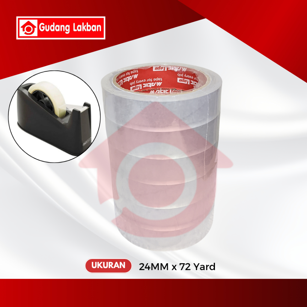 ISOLASI 24MM X 72YARD Isolasi Stationery Isolasi Laundry Isolasi Kemasan