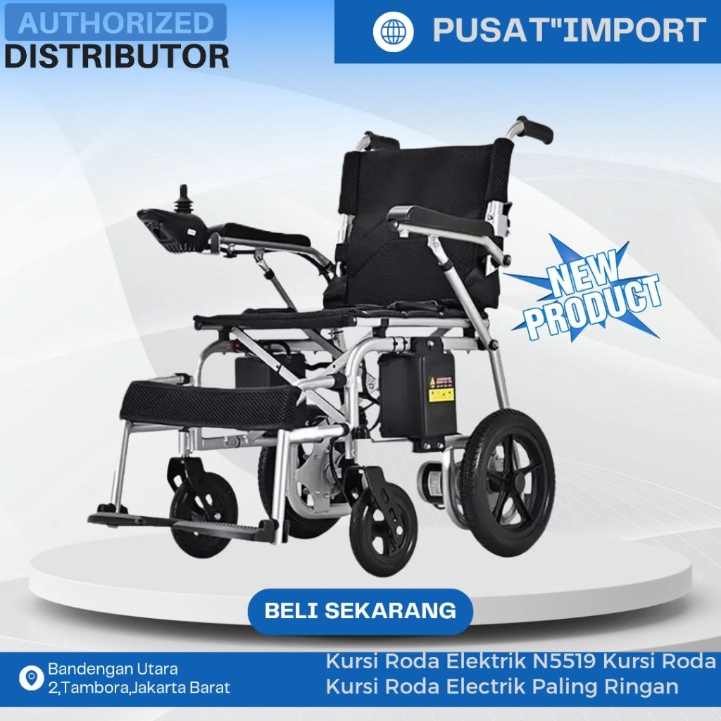 Kursi Roda Elektrik N5519 Kursi Roda Kursi Roda Electrik Paling Ringan