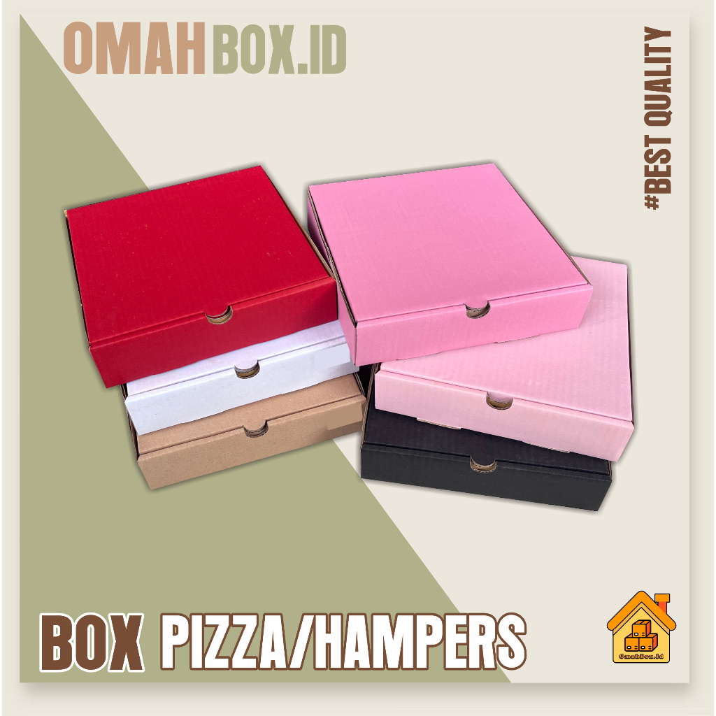 Box Pizza/Hampers 21x21x5 cm | kardus pizza | box pizza | kemasan pizza | box gift | box hampers | b