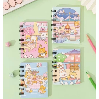 Aesthetic Binder Note Book Dengan Ring Spiral Kuat