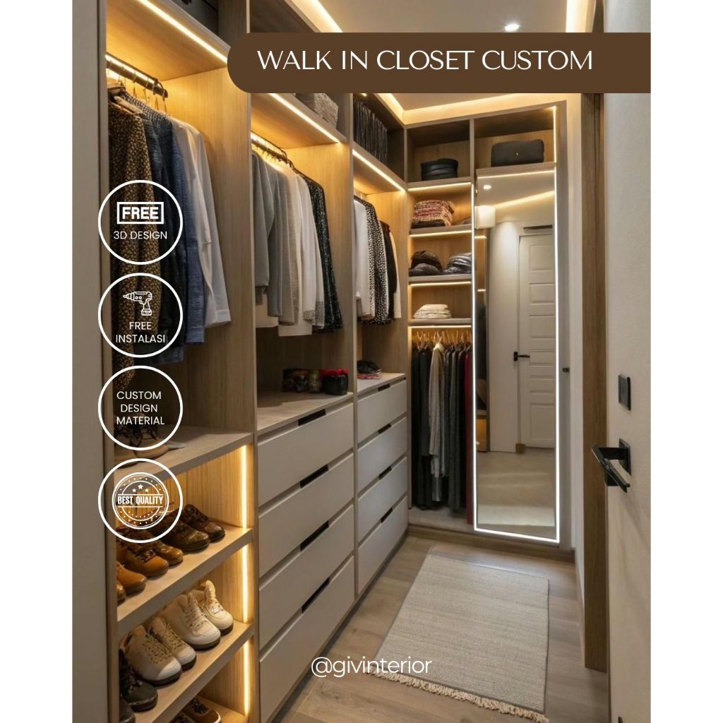 WALK IN CLOSET / WARDROBE CUSTOM
