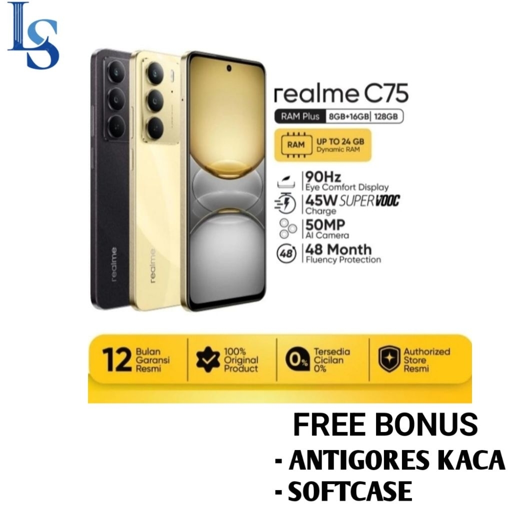 HP REALME C75 RAM 8 GB ROM 128 GB [Realme C75 8/128 GB] Garansi Resmi