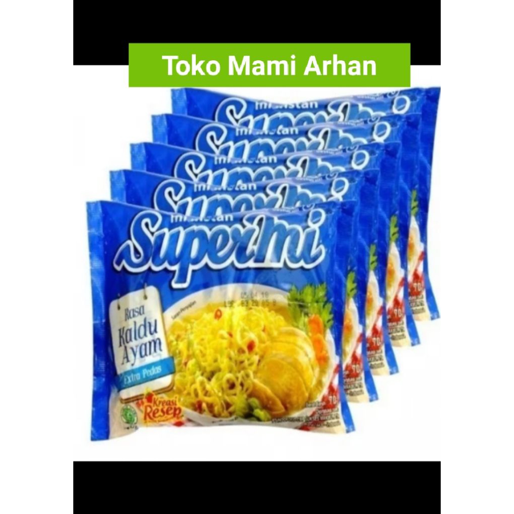 (5PCS) PAKET HEMAT SUPERMI MI INSTAN RASA KALDU AYAM | MI INSTAN x5
