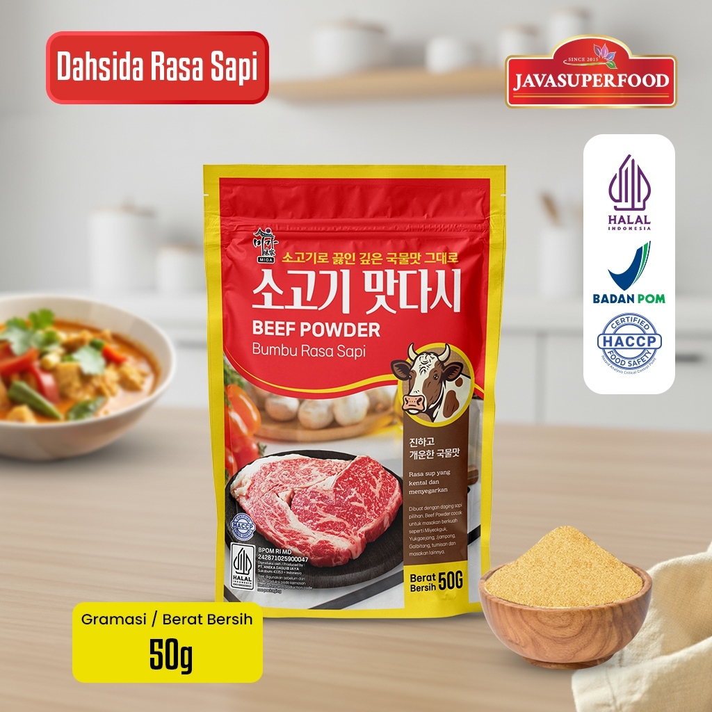 [HALAL] DASHIDA RASA SAPI 50GR / SOGOGI DASHIDA SOUP STOCK / BUBUK SAPI / BUMBU SAPI / KALDU SAPI